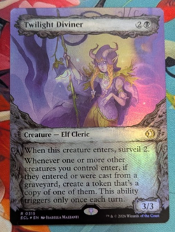 Twilight Diviner Lorwyn Eclipsed 315 Showcase Foil NM MTG Englis - Image 1
