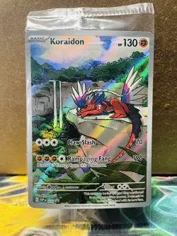 SEALED Pokemon Koraidon SVP 014 Scarlet & Violet ETB Holo Black Star Promo - Image 1