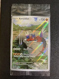 SEALED Pokemon Koraidon SVP 014 Scarlet & Violet ETB Holo Black Star Promo - Image 1