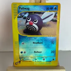 Poliwag 125/165 Expedition Reverse Holo Common Pokemon Heavy Play+ - Image 1
