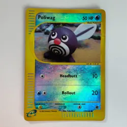 Poliwag 125/165 Expedition Reverse Holo Common Pokemon Heavy Play+ - Image 3