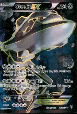 Pokemon Cards Steelix EX 108/114 Steam Siege Rare Ultra LP - Image 1