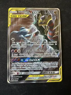 Pokemon TCG Garchomp & Giratina GX Tag Team SM193 Promo MP - Image 1