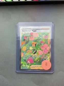 Pokemon Sword-Shield Full Art Gardenias Vigor Crown Zenith #GG61 - Image 1