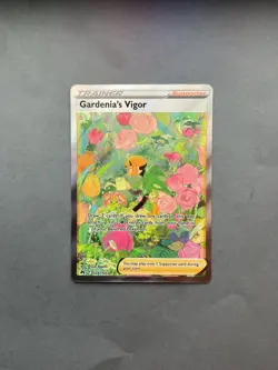 Pokemon Sword-Shield Full Art Gardenias Vigor Crown Zenith #GG61 - Image 3
