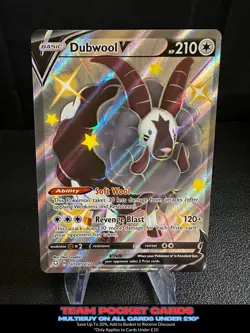 Dubwool V SV120/SV122, Shining Fates, Pokemon, NM - Image 1