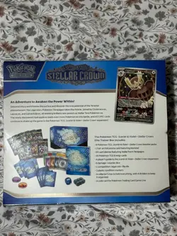 Pokemon TCG Stellar Crown ETB Elite Trainer Box New Sealed - Image 2