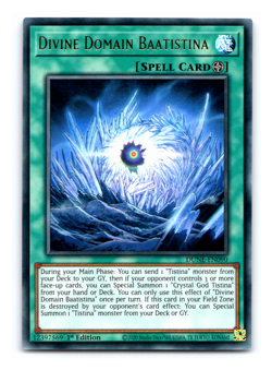 Divine Domain Baatistina - DUNE-EN090 - Ultra Rare - 1st Edition - Yugioh - Image 1