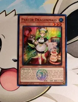 YuGiOh! Parlor Dragonmaid (Ultra Rare) BLMM-EN060 1st Ed NM Battles of Legend - Image 1