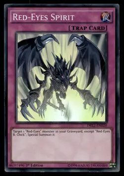 RED-EYES SPIRIT DRL2-EN020 SUPER RARE DRAGONS OF LEGEND 2 YU-GI-OH - Image 1