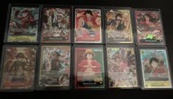 One Piece Tcg Collection, 10 card Lot (Luffy Cards) NM - Image 1