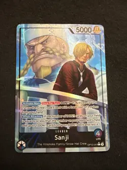 One Piece CCG Sanji Alternate Art OP12-041 Legacy of the Master NM Condition - Image 1