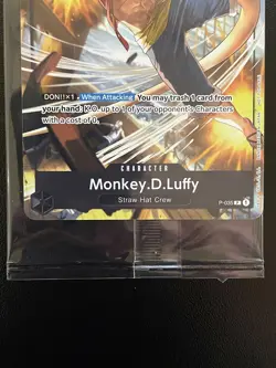 Monkey D Luffy P-035 Pirates Party Vol 3 Promo One Piece Card English SEALED - Image 3