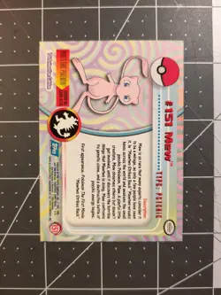 2000 Topps Pokemon TV Animation Edition Series 3 Non Holo #151 Mew - Image 2