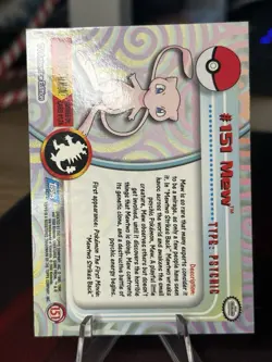 Pokemon Topps 2000 Pokemon Mew #151 TV Animation Series 3 Blue Label Non-Holo - Image 2