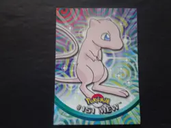 2000 Topps Pokemon Series 3 #151 Mew Blue Logo 1st Edition Three **MP** - Image 1