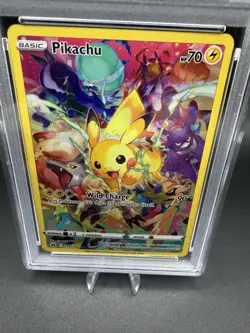 Pikachu 160/159 Pokemon Full Art Secret Rare Crown Zenith 2023 PSA 8 NM-MT (EN) - Image 2