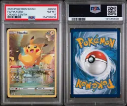 2023 Pokemon Crown Zenith Pikachu FA #GG30 PSA 8 NM-MT - Full Art Hit - Image 2