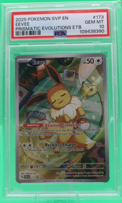 2025 POKEMON SVP EN-SV BLACK STAR PROMO #173 EEVEE ✨PSA 10✨ - Image 1