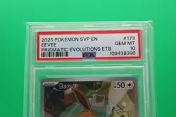 2025 POKEMON SVP EN-SV BLACK STAR PROMO #173 EEVEE ✨PSA 10✨ - Image 2