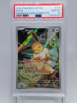 2025 POKEMON SVP EN-SV BLACK STAR PROMO #173 EEVEE PSA 10 - Image 1