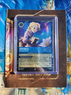 Disney Lorcana Rapunzel Epcot Festival of Arts Promo Trading Card Holo 2026 - Image 1