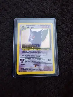 Pokemon TCG Rare Holo Fossil Gengar Card 5/62 Mint Condition WOTC Unlimited - Image 1