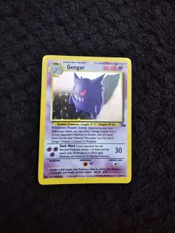 Pokemon TCG Rare Holo Fossil Gengar Card 5/62 Mint Condition WOTC Unlimited - Image 2
