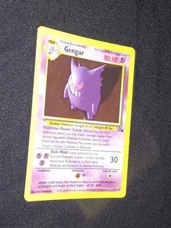 Pokemon TCG Gengar Fossil Unlimited Holo Rare 1999 5/62 Vintage WOTC - Image 4