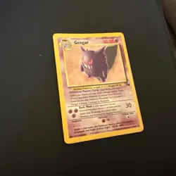 Pokemon TCG Gengar Holo Rare Card 5/62 Fossil Unlimited 1999 - Image 3