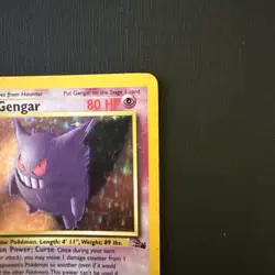 Pokemon TCG Gengar Holo Rare Card 5/62 Fossil Unlimited 1999 - Image 5