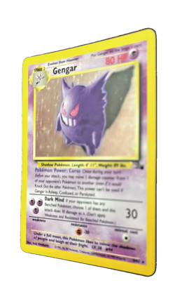 Pokemon TCG Gengar 5/62 Holo Rare Vintage Fossil Unlimited NM/LP - Image 3