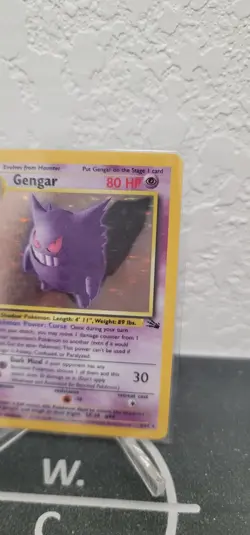 Pokemon TCG Gengar Holo Rare Card 5/62 Fossil Unlimited 1999 - Image 4