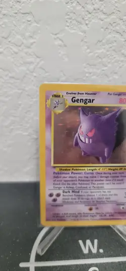 Pokemon TCG Gengar Holo Rare Card 5/62 Fossil Unlimited 1999 - Image 5