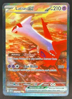 2024 Pokemon SV Surging Sparks SSP EN Latias Ex Reverse Holo #239/191 - Image 1