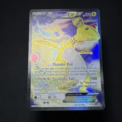 Pokemon TCG Ampharos EX Full Art Card 87/98 XY Ancient Origins Holo LP - Played - Image 2