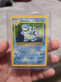 Pokemon TCG Blastoise Base Set Holo Rare Card 2/102 Italian Edition - Image 1