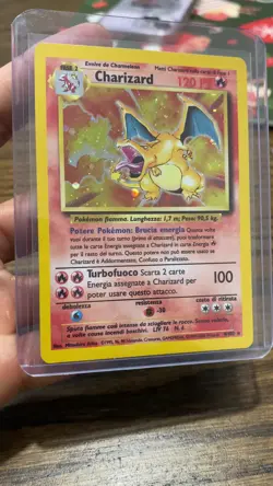 Pokemon Tcg 1999 Charizard Holo (Italian) Base Set #4/102 very lp SWIRL - Image 2
