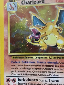 Pokemon Tcg 1999 Charizard Holo (Italian) Base Set #4/102 very lp SWIRL - Image 4