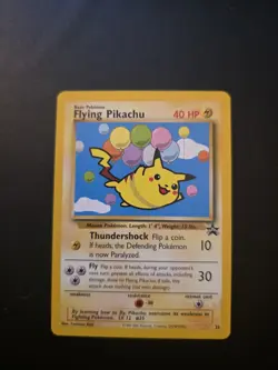 Pokemon Card Flying Pikachu Black Star Promo 25 Near Mint - Image 1