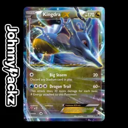 Pokemon TCG - Kingdra Ex 73/124 Ultra Rare Card Holo - XY Fates Collide (NM) - Image 1