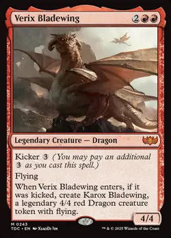 MTG Verix Bladewing ** Tarkir: Dragonstorm Commander ** English - Image 1