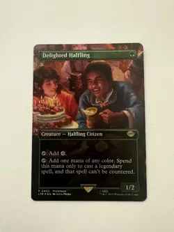 Delighted Halfling (Borderless) Universes Beyond: The Lord of the Rings:...Foil - Image 1