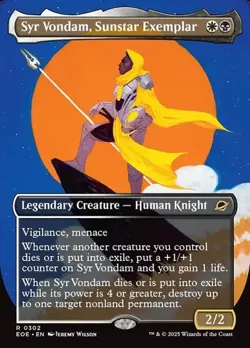 1x Syr Vondam, Sunstar Exemplar - Foil Extended NM Eng MTG - Edge of Eternities - Image 1
