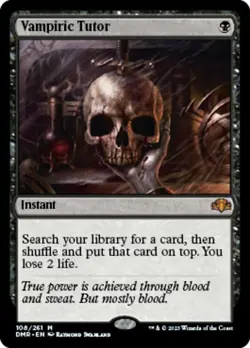 Vampiric Tutor - Foil - Dominaria Remastered #108/261 MTG Magic The Gathering - Image 1