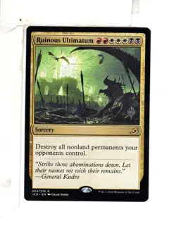 MTG SkeenAB Ruinous Ultimatum PACK PROMO from Ikoria. NM. - Image 1