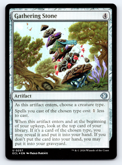 Gathering Stone - FOIL - Lorwyn Eclipsed MTG - Image 1