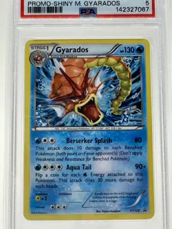 2016 PM XY Black Star Promo GYRADOS-HOLO #XY109 Pokemon PSA 5 - Image 3
