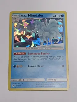 Alolan Ninetales - 28/147 (Cracked Ice Holo) Rare Pokemon TCG - Image 2