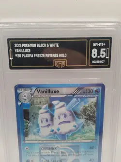 Vanilluxe 29/116 Plasma Freeze Reverse Holo Pokemon TCG - GMA 8.5 NM/Mint - Image 3